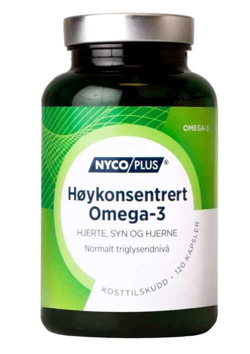 Nycoplus Høykonsentrert Omega-3 Kapsler 120stk