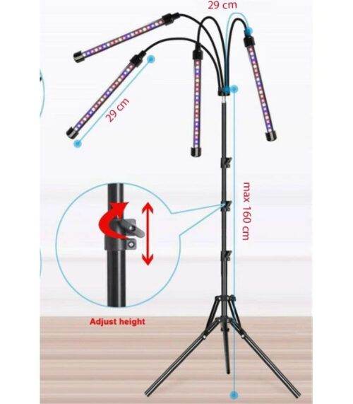 Ledlife Armbasert Vekstlys /m stativ