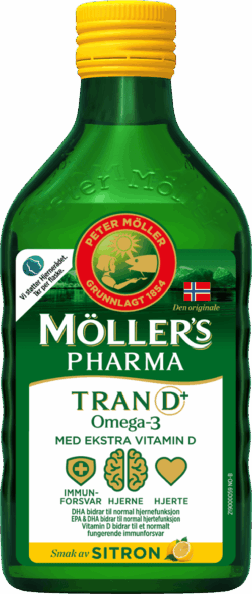 Møllers Pharma Tran D+ Sitron Omega-3